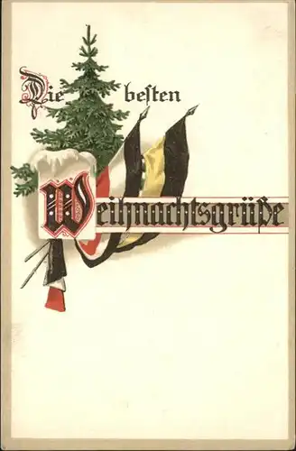 Schwarz Weiss Rot Weihnachten  / Heraldik /