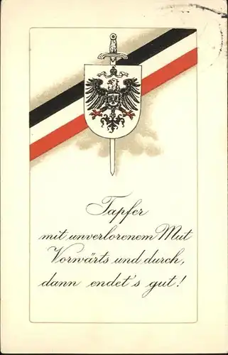 Schwarz Weiss Rot Wappen / Heraldik /