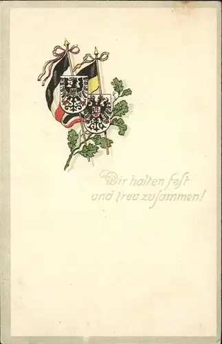 Schwarz Weiss Rot Fahnen Wappen / Heraldik /