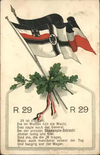 Schwarz Weiss Rot Fahne R 29 / Heraldik /