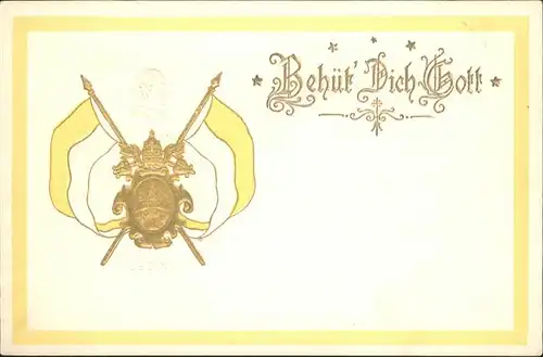 Wappen Behuet Dich Gott / Heraldik /