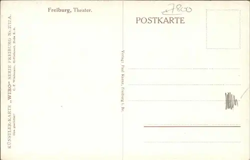 Theatergebaeude Freiburg Wiro Nr. 2712 A