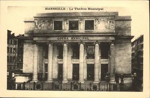 Theatergebaeude Marseille Opera Municipal