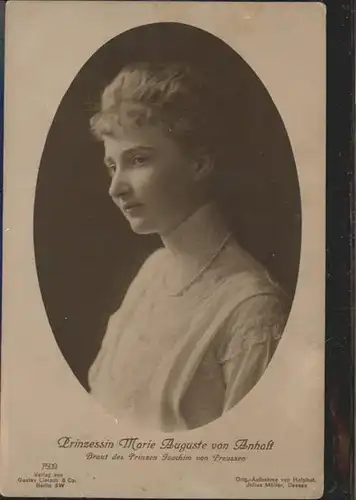 Adel Anhalt Prinzessin Marie Auguste