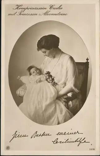 Adel Preussen Kronprinzessin Cecilie Prinzessin Alexandrine