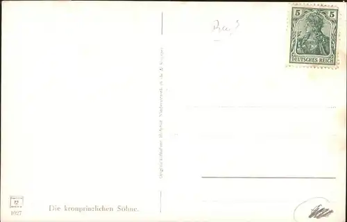 Adel Preussen kronprinzliche Soehne Kinder