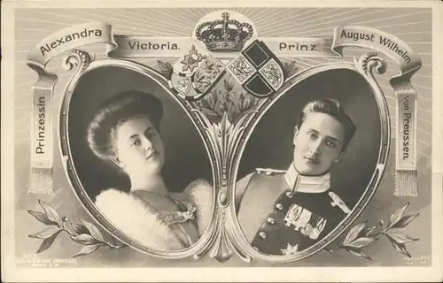 Adel Preussen Prinzessin Alexandra Victoria Prinz August Wilhelm Wappen