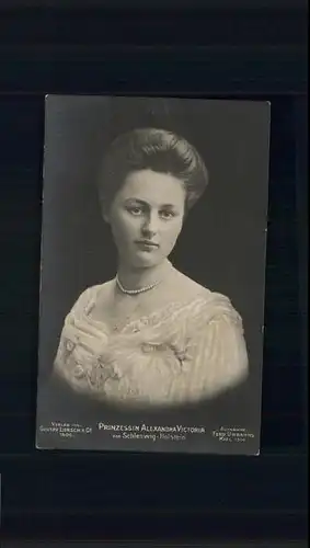 Adel Schleswig Holstein Prinzessin Alexandra Victoria