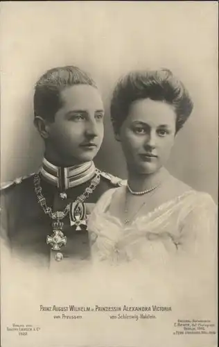 Adel Preussen Prinz August Wilhelm Prinzessin Alexandra Victoria