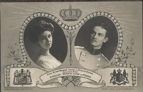 Adel Braunschweig Prinz Ernst August Prinzessin Victoria Luise Preussen