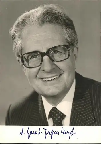 Politiker Dr Hans Jochen Vogel SPD