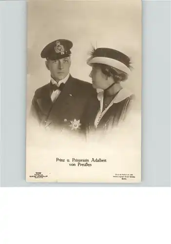 Adel Preussen Prinz Prinzessin Adalbert