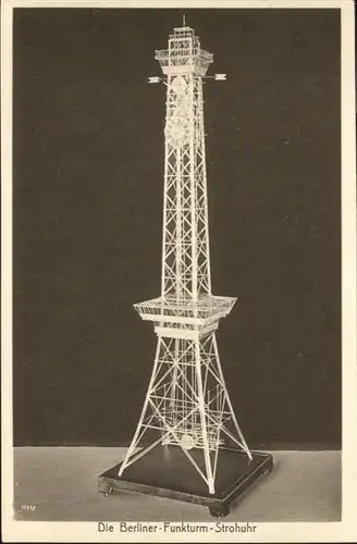 Uhren Berliner Funkturm Strohuhr