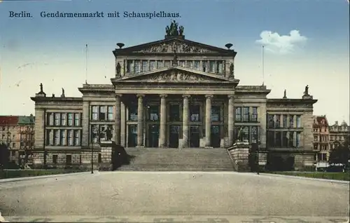 Theatergebaeude Berlin Gendarmenmarkt Schauspielhaus