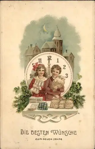 Uhren Kinder Neujahr