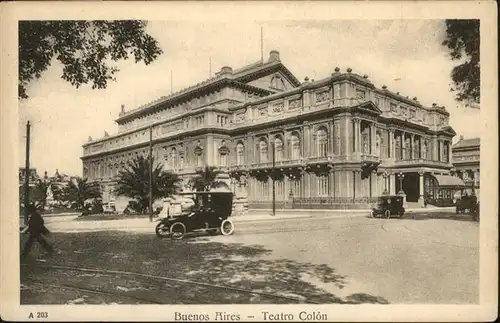 Theatergebaeude Buenos Aires Auto