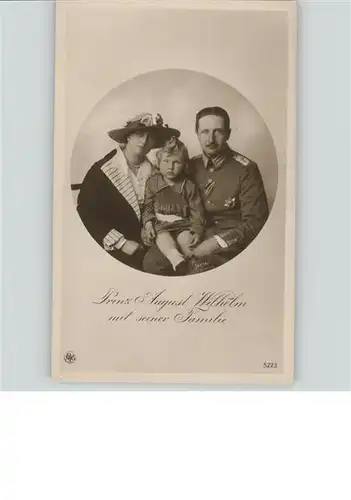 Adel Preussen Prinz August Wilhelm Familie Prinzessin Alexandra