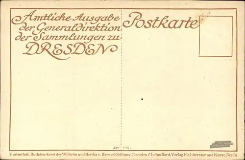 Kuenstlerkarte Adriaen van Ostade Der Kuenstler in seiner Werkstatt