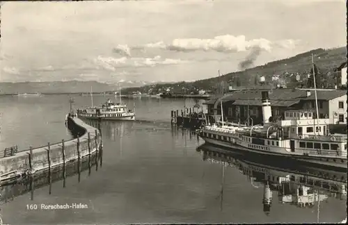 Schiffe Rorschach Hafen Bodensee