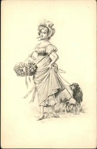Schafe Frau Hutmode