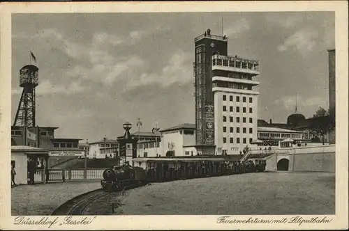 Liliputbahn Duesseldorf Gesolei Feuerwehrturm