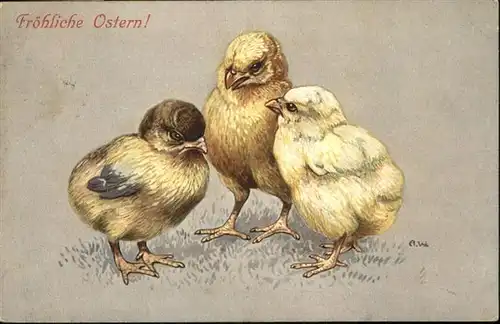 Gefluegel Ostern Kueken