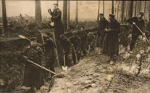 Soldatenleben Schuetzengraben Rotes-Kreuz