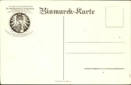 Scherenschnitt Schattenbildkarte Bismarck Goettinger Student / Besonderheiten /