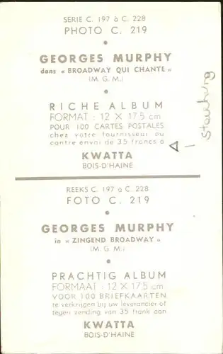 Schauspieler Georges Murphy