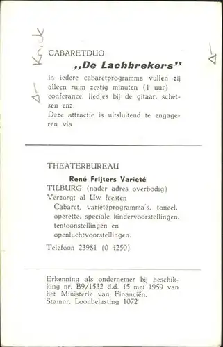 Musikanten Gitarre De Lachbrekers