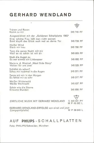 Musikanten Gerhard Wendland