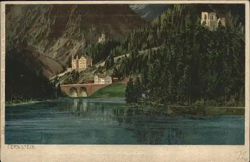 wx57298 Diemer Zeno Litho Fernstein Gasthof Kategorie. Kuenstler Alte Ansichtskarten