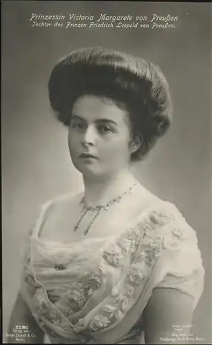 Adel Preussen Prinzessin Victoria Margarete Kat. Koenigshaeuser