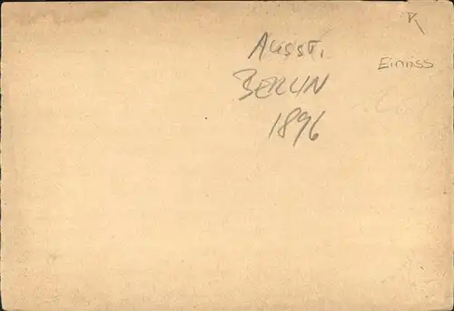 Ausstellung Gewerbe Berlin 1896 Hansahaus Fischerei / Expositions /