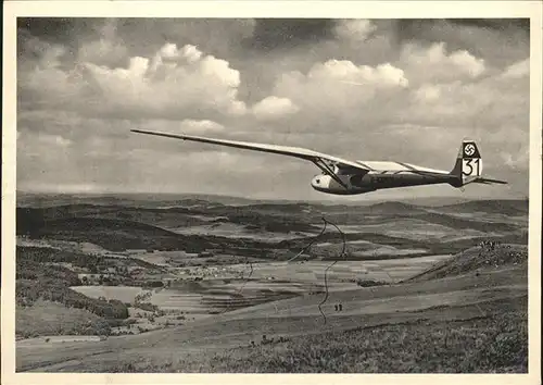 Segelflug Rhoen Wasserkuppe Kat. Flug