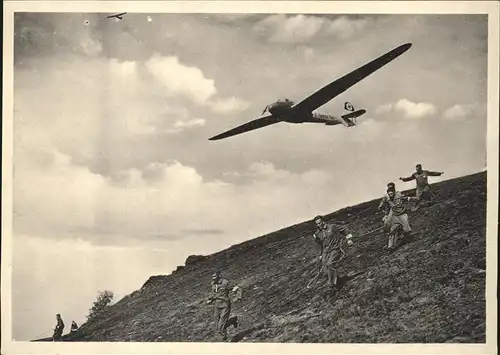 Segelflug Nr. 371 Schoenes Deutschland Rhoen Wasserkuppe Kat. Flug