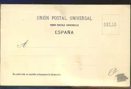 Briefmarke auf Ak Wappen Krone Espana Spanien Kat. Besonderheiten