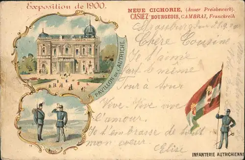 Exposition Universelle Paris 1900 Pavillon de l'Autriche Infanterie  / Expositions /