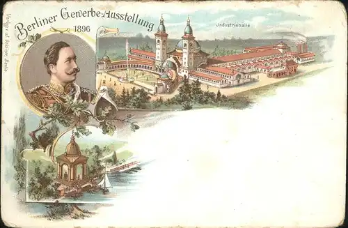 Ausstellung Gewerbe Berlin 1896 Industriehalle Wilhelm II.  / Expositions /