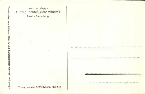 Kuenstlerkarte Ludwig Richter  Kat. 