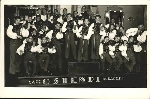 Cafes Ostende Budapest Orchester Geige Ungarn