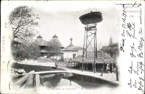 Exposition Universelle Paris 1900 Pavillon Dahomey Kat. Expositions