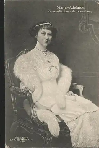 Persoenlichkeiten Marie Adelaide Grande Duchesse Luxembourg Kat. 