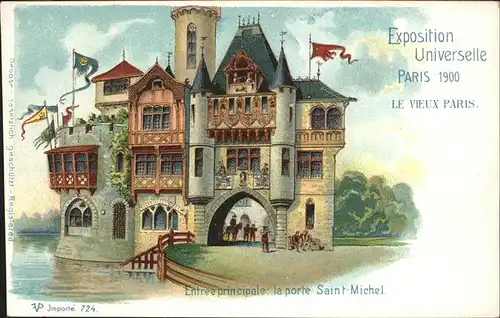 Exposition Universelle Paris 1900 Saint Michel Kat. Expositions