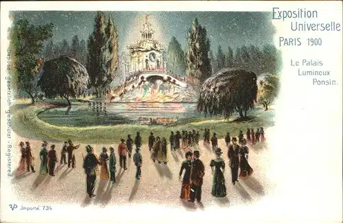 Exposition Universelle Paris 1900 Palais Lumineux Kat. Expositions