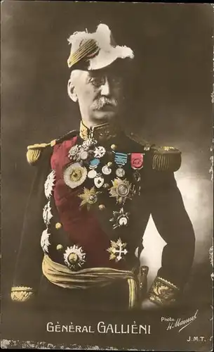 Soldatenportrait General Gallieni Kat. Militaria