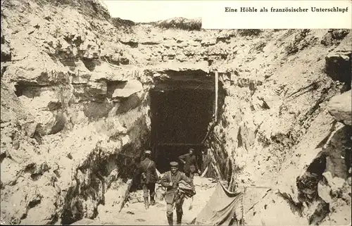 Hoehlen Caves Grottes franzoesischer Unterschlupf