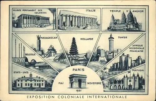 Exposition Coloniale Paris 1931  Kat. Expositions