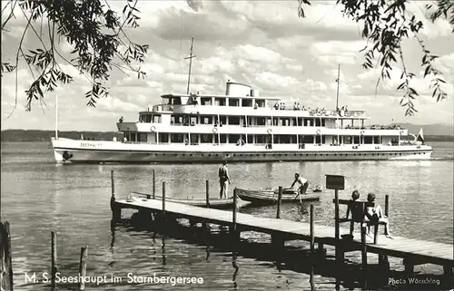 Motorboote MS Seeshaupten Starnbergersee Kat. Schiffe