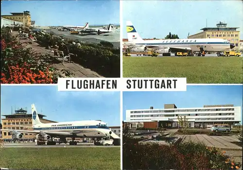 wz13966 Flughafen Airport Aeroporto Stuttgart Kategorie. Flug Alte Ansichtskarten